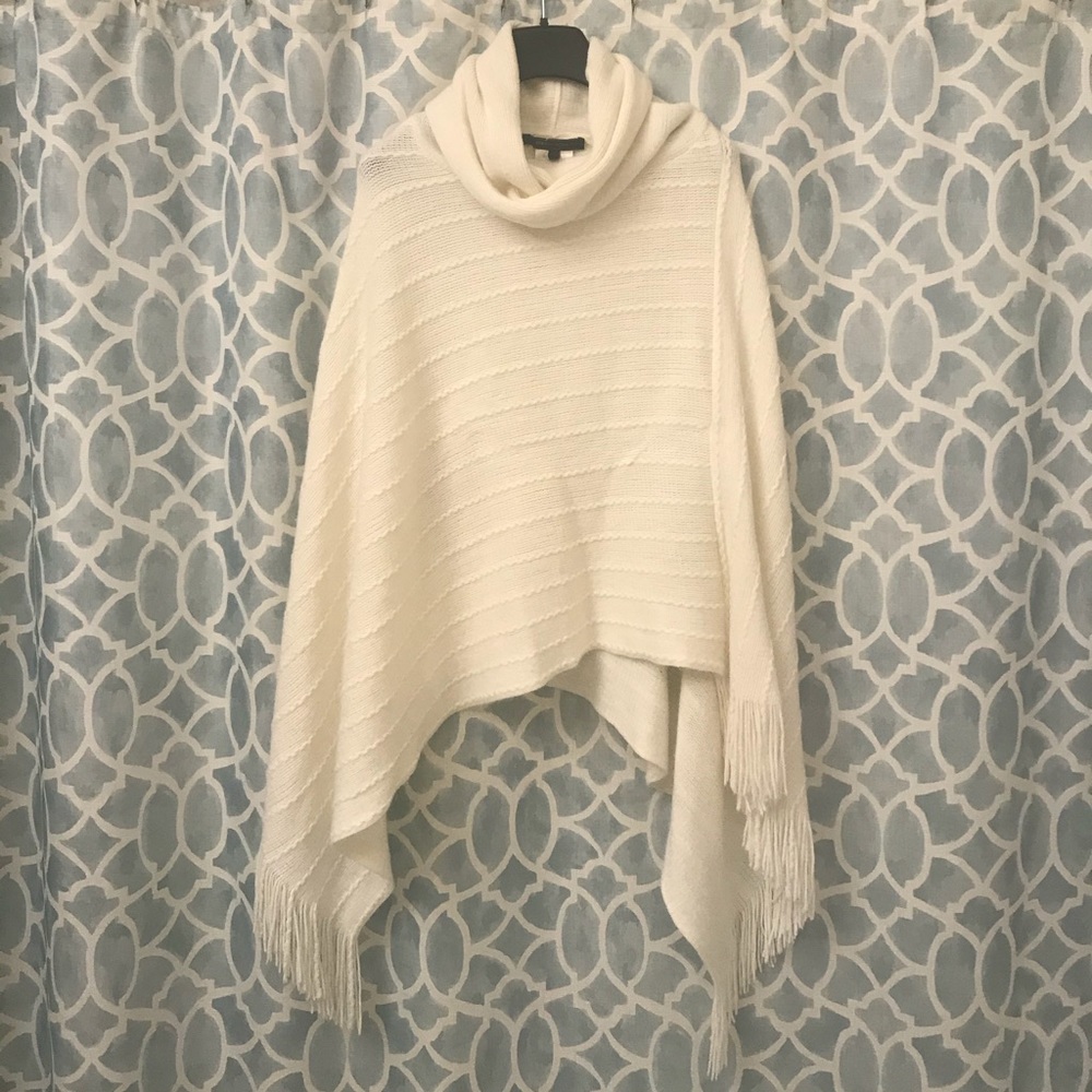BCBGMaxAzria Cowl Neck Poncho Sweater